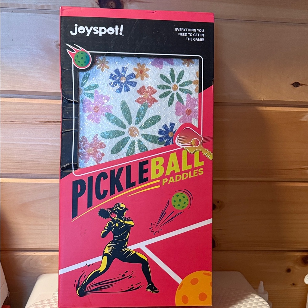 Pickleball Set Joyspot! 9 Pc Set Sport Series NIB Floral